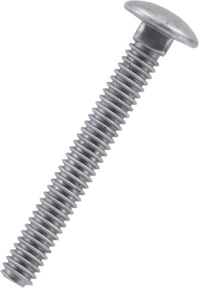 Slotschroeven Verzinkt - Draagbouten Metaal - Hout Bevestigen - Zelfborgende Vierkante Nek - 3/8 x 6 Inch - Zilver
