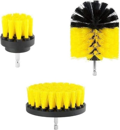 Flexigood® – Drill Brush Borstelset – 3 Stuks – Voor Grondig Schoonmaken met Boormachine - Luxe Boormachine Borstelset
