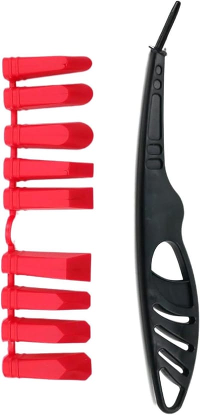 Kit Verwijderaar - Afdichtingskrabber - Lijmresten Verwijderen - 9-delige Set - 223 cm - Grijs