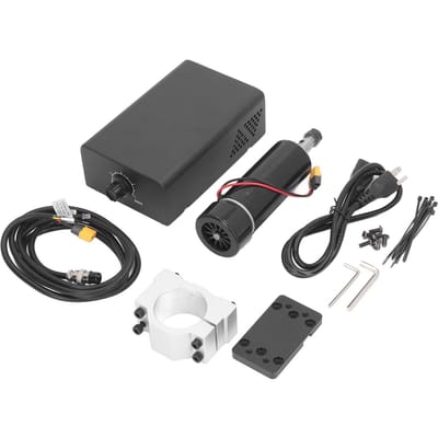 Spindelmotorkit 12000RPM CNC Luchtgekoelde Spindelmotor Vermogensregelaar ER11 Spantang met 52mm Klemhouder