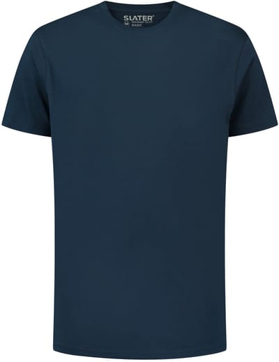Slater t-shirt 2710 donkerblauw Extra lang maat M