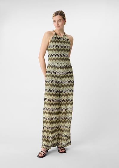 Zigzagpatroon Gebreide Jumpsuit Dames COMMA