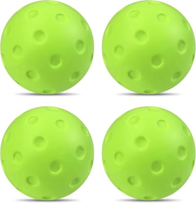 Foam Pickleball Ballen - Stille Ballen - Pickleball Oefening - Geluidsreducerend Schuim - 72 millimeter - Groen