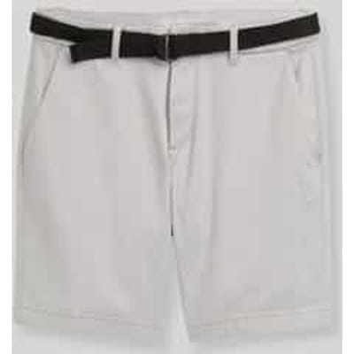 regular fit chino-shorts van katoenmix