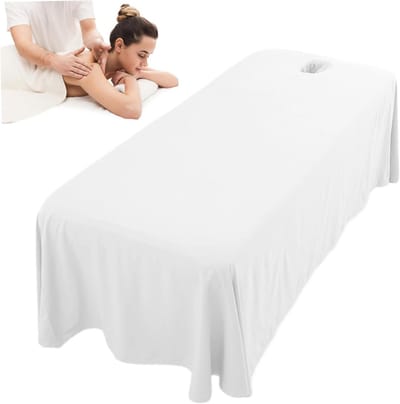 Wasbare Massagetafelhoes met Gezichtsuitsparing voor SPA en Salon