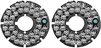 IR LED Board - Infrarood Verlichting - Nachtzicht Verbeteren - 36 LEDs 850nm - 53mm Diameter - Zwart