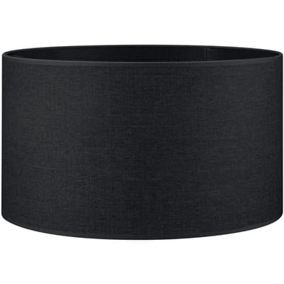 Home Sweet Home - Stoffen Lampenkap Canvas - Ø 40 cm – Dark Gray - Cilinder - Lampenkappen voor tafellamp, vloerlamp en hanglamp