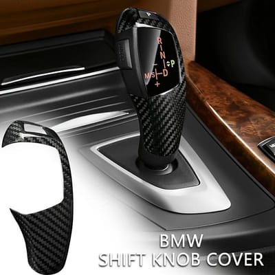 Beschermer van koolstofvezel schakelknop voor BMW F01-F04 F07 F10 F11 F15 F16 F18 F25 F26 F30 F31 F34 F35 (2009-2020)