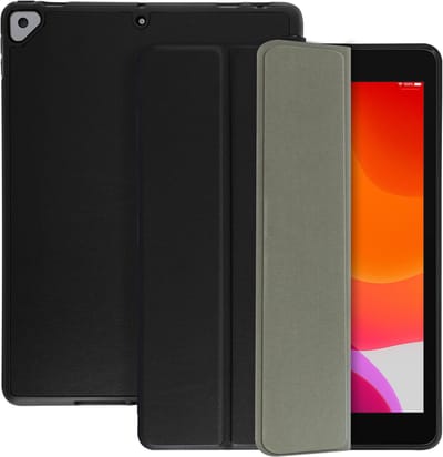 Avizar Hoesje Geschikt voor iPad 9 2021 iPad 8 2020 iPad 7 2019 Dun Design met Standfunctie, Zwart