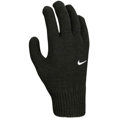 Nike Kinderen/Kinderen Gebreide Swoosh Winterhandschoenen (Zwart/Wit)