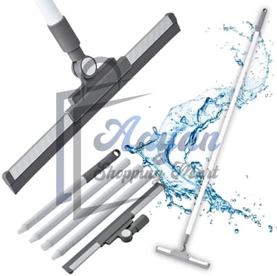 Vloertrekker Waterwisser Wit – 2in1 Raamtrekker Vloerwisser – 51cm met Steel 133cm – trekker douche – watertrekker – dweil – raamtrekker – vloertrekker badkamer – 86637