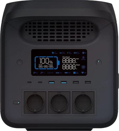 Mestic Power Station MPS-1800 - Nominaal vermogen: 1800 W - LiFePO4 Batterij - Capaciteit: 1226 Wh