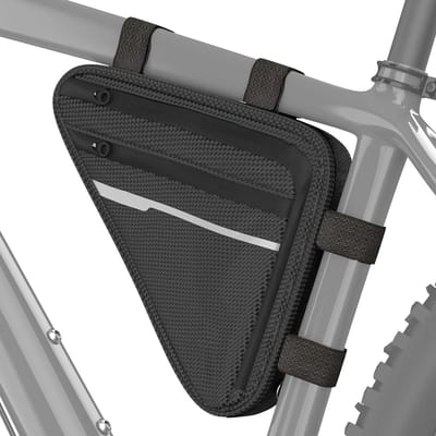 Famanu - Waterdichte driehoeks fietstas – fietsframetas, driehoekstas ideaal voor fietsslot, gereedschap, regenjas – fietstas