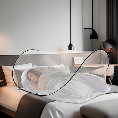 Vouwbaar Muggennet 200 x 80 x 56 cm - Draagbare Tent voor Bed, Slaapkamer, Buiten en Kamperen - Ideaal voor Bescherming tegen Muggen en Insecten