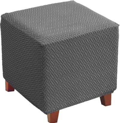 Voetenbank Hoezen - Poef Overtrek - Meubels Beschermen - Hoge Stretchstof - 50x50x45cm - Kleur 13