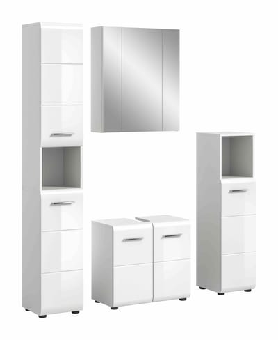 IJs badkamercombinatie wit hoogglans MDF TZ wit NB - 30x150x185cm