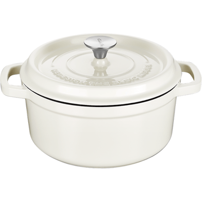 COOKER KING Gietijzeren Braadpan / Stoofpan - 24 cm - Uitstekende Warmteverdeling en Langdurige Warmtebehoud in Alm