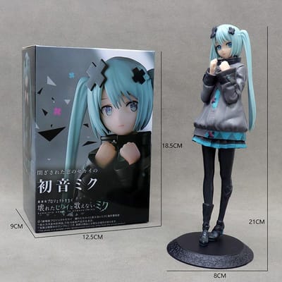 La chaude Hatsune Miku de 8 pouces Dans un Monde aux Fenêtres Fermées Figurine d'Action Anime Kwaii à Collectionner Modèle Jouets Cadeaux Durables de Noël