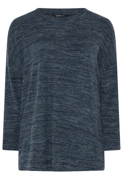 Yours Blauwe Zachte Trui Size 44