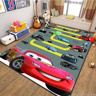 Dynamisch McQueen Racebaan Tapijt Tapijt voor Woonkamer Decor Slaapkamer Vrije Tijd Zachte Gebiedsmatten Bedmat Welkomstmat 50x80cm