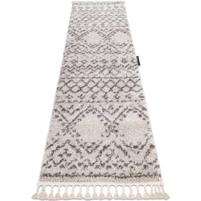 Kleden Rugsx Tapijt, Vloerbekleding BERBER RABAT crème - voor 70x250 cm