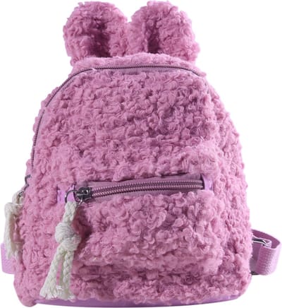 DW4Trading Knuffelzachte Rugzak Paars - Kinderrugzak 27x23x10 cm