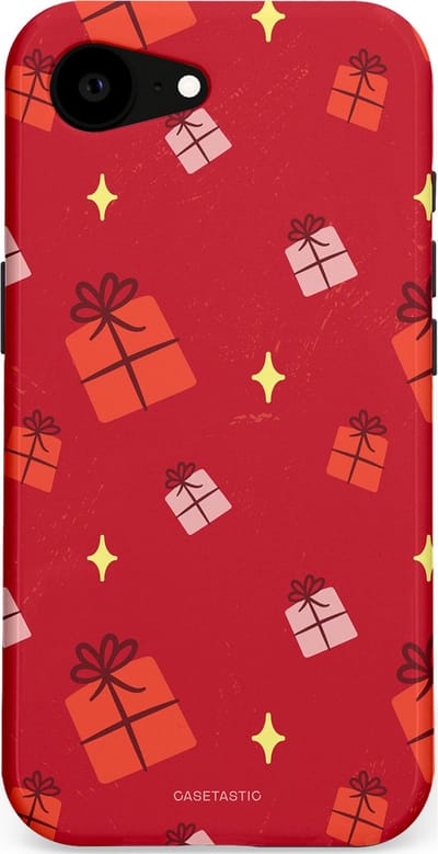 Casetastic hoesje geschikt voor Apple iPhone 16e / Apple iPhone 17e - MagSafe - Dubbellaagse bescherming - Rode Sinterkerst Cadeaus - Fashion Case - Rood