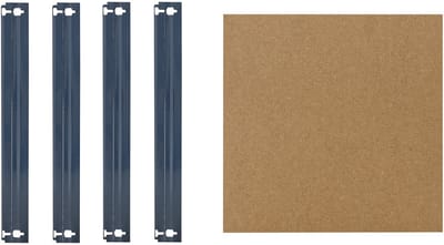 Shelfplaza HOME plankenset voor HOME zware stellingkasten - 50x50 cm - blauw