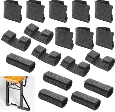 Vloerbeschermers Set - Stoelglijders Vilt - Meubels Beschermen - Geluidsdempend Materiaal - 18 Stuks - Donkergrijs