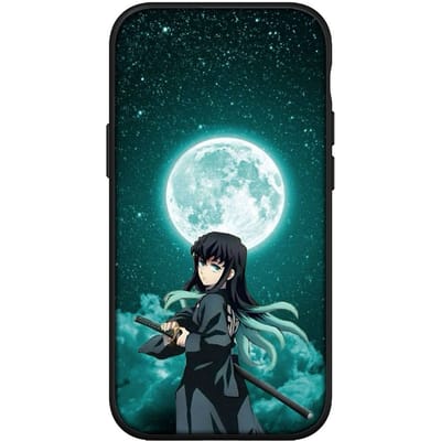 voor iPhone 15 14 Xiaomi Redmi Note 13 12 11 Pro Max X 8 7 XR 9 Samsung Galaxy A24 A15 S24 S23 Huawei OPPO A38 Demon Slayer Muichiro Tokito Telefoonhoesje for iPhone 8 Plus ceilkleur