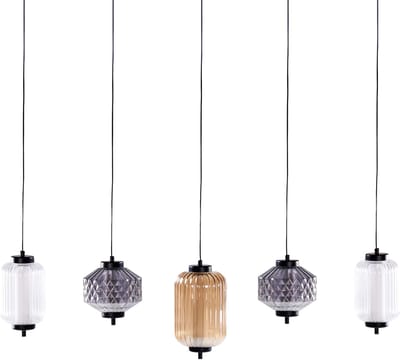 SULLANE - Hanglamp 5 lampen - Meerkleurig - Glas