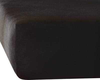 De Witte Lietaer Hoeslaken Elena Black - 90 x 200/220 x h 30 - Katoen Jersey