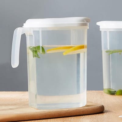 Waterkoker Koelkast - Drankdispenser Pot - Gekoelde Dranken Serveren - Grote Capaciteit - 1.8 Liter - Wit
