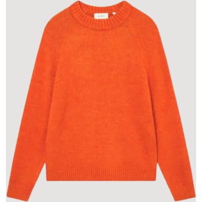Les Deux Gilbert Crewneck Brei trui wol crew hals trui - Gold Flame
