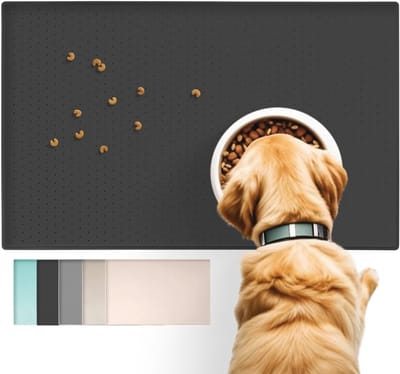 Antislip honden- en kattenvoermat, 100% waterdicht, ideaal tegen morsen