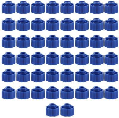 Dailygoods- Voordeksel Professionele Spuit - 50 Stuks - Dispenserspuit - Polypropeen - Druppelvrij - Stevig - Spuitdop