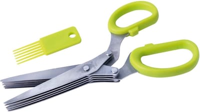 Kruidenschaar Edelstaal 19,5 cm - Keukenschaar - Kruiden Keukenmes - Keuken Schaar voor Kruiden - Kruidensnijder