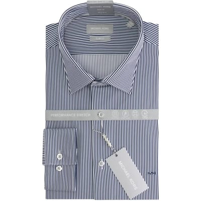 Slim gestreepte shirt Michael Kors Perform Stretch