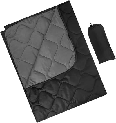 Campingdeken Koud Weer - Outdoor Reisdeken - Buiten Ontspannen - Waterdicht Sneldrogend - 650 gram - Grijs