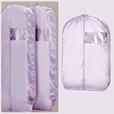 Kledinghoezen - Hangende Beschermer - Kleding Opbergen - Satijn Stof - 58x150cm - Roze