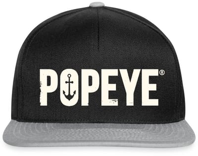 Popeye White Titel Snapback cap
