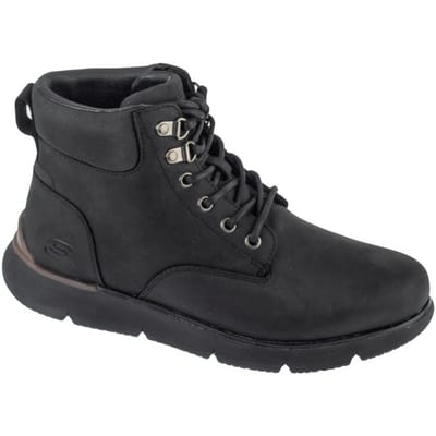 Skechers Augustino heren veterboot - Zwart - Maat 41