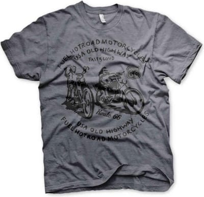 Route 66 Heren Tshirt -S- FUEL Grijs