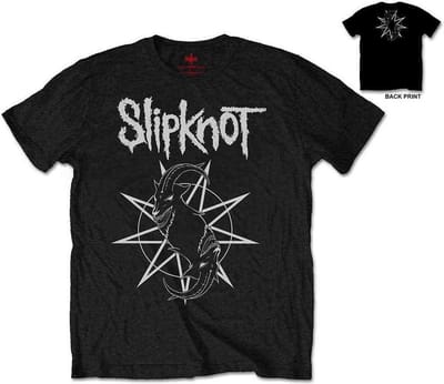 Slipknot - Goat Star Logo Heren Tshirt - S - Zwart