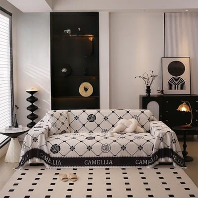 Nieuw Ijszijde Camelia Bankkussen Universele Hoes High-end Bankhoes Bankhoes Vierseizoenen Universele Bankhanddoek 180*130cm gray
