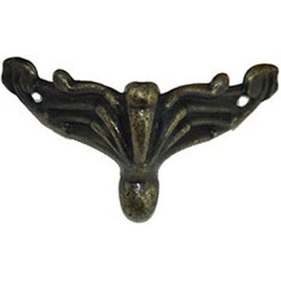4 Stuks Gloednieuw Decoratief Antiek Messing Gouden Vintage Sieraden Kistje Houten Koffer Voetjes Poot Hoek Beschermer 35X20Mm brons
