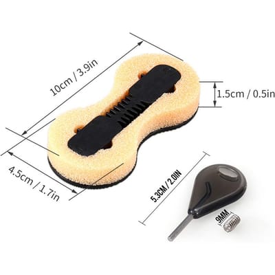 3 PCS Bouchon de Boîtier d'Aileron Fushion Clé d'Aileron Supplémentaire Jeu de Vis d'Aileron 9MM blanc
