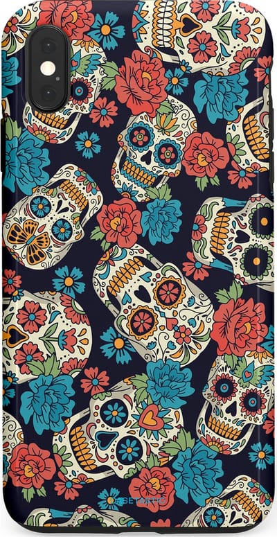 Casetastic Hoesje Geschikt voor Apple iPhone Xs Max - Stijlvolle Beschermende Duo-layer Case - Catacombe carnaval