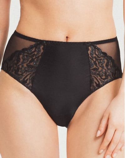 Louisa Bracq Electric Waves Taille Slip 49450 494 NOIR - maat 46