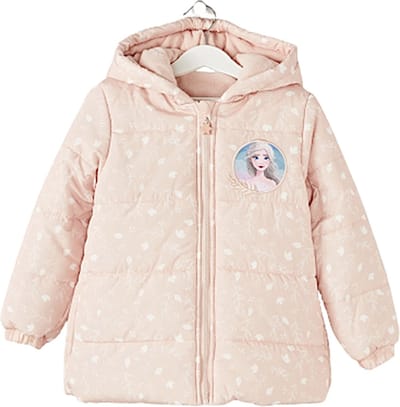 Disney Frozen - Winterjas - Elsa - Poederroze - Gevoerd met coral fleece - Waterafstotend - Maat 98 - 3 jaar